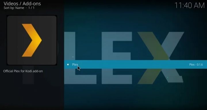 Plex on Kodi