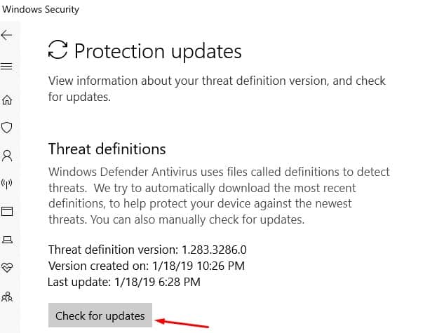 Windows Defender Antivirus