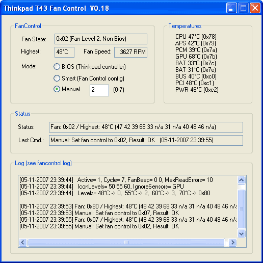 Fan Speed Controller Software