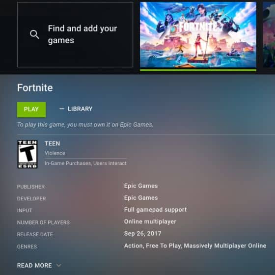 Fortnite on a Chromebook