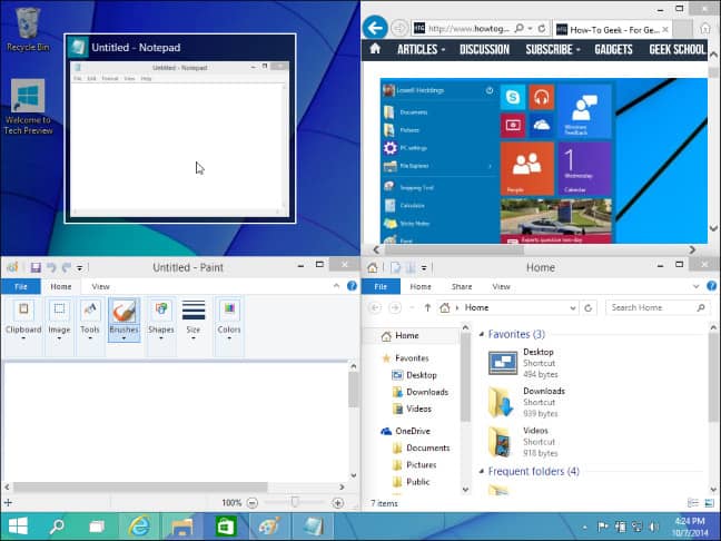 Windows Snap Screen