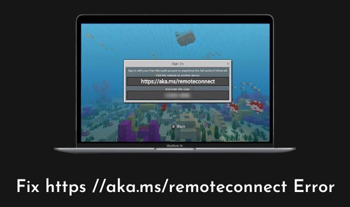 Minecraft Aka.ms/remoteconnect