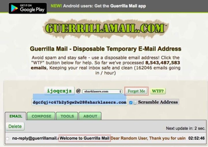 Guerrilla Mail