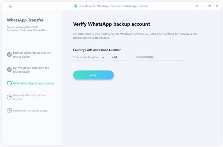 Tenorshare iCareFone for WhatsApp Transfer