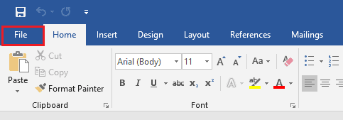 Print to PDF in Microsoft Word