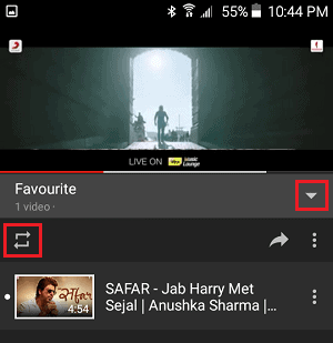 Loop YouTube Videos on Android