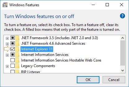 Install Internet Explorer On Windows