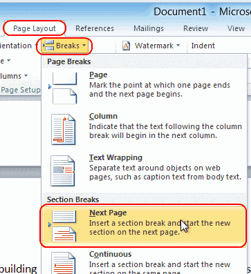 Make One Page Landscape