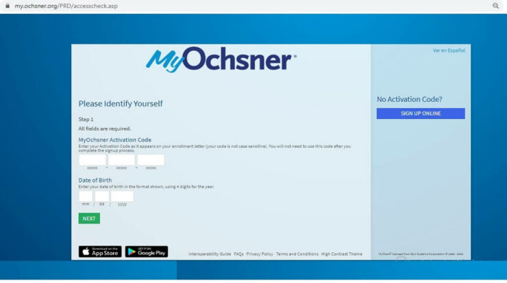 MyOchsner Login