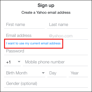 Yahoo Email Without Phone Number