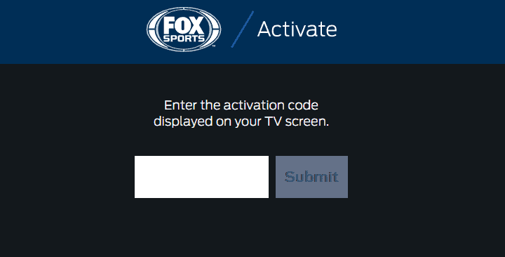 Activate Foxsports.com