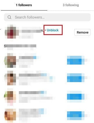 Unblock Someone On Instagram
