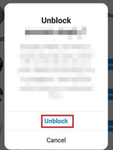 Unblock Someone On Instagram