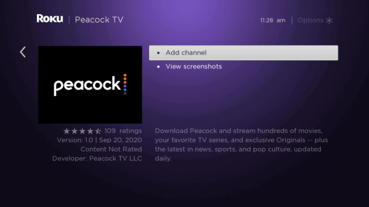 Peacock TV On Roku