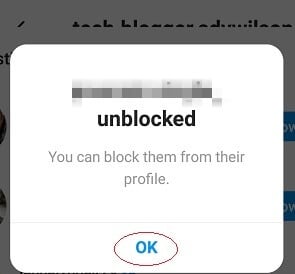 Unblock Someone On Instagram