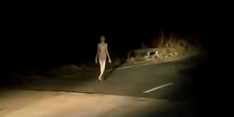 Supernatural Creature Walking On Bridge