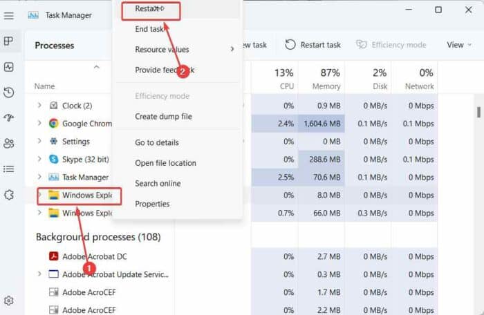 Slow File Explorer Windows 11