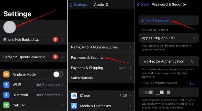 Reset Apple ID Password