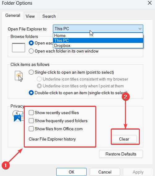 Slow File Explorer Windows 11