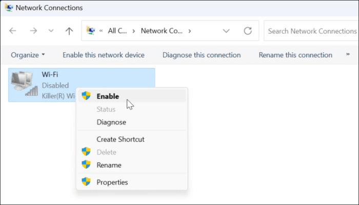 Wi-Fi Doesn’t Have Valid IP Configuration