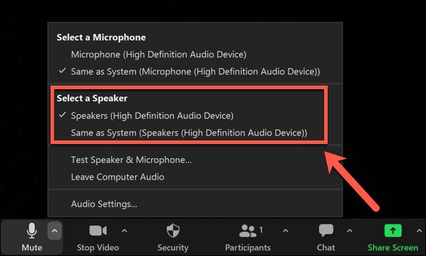 Zoom Audio Problems