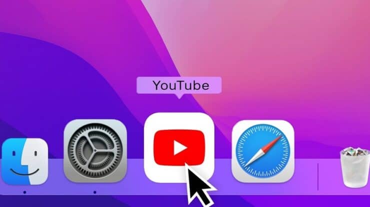 YouTube App On MacBook