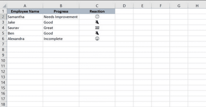 How To Insert Emojis In Excel