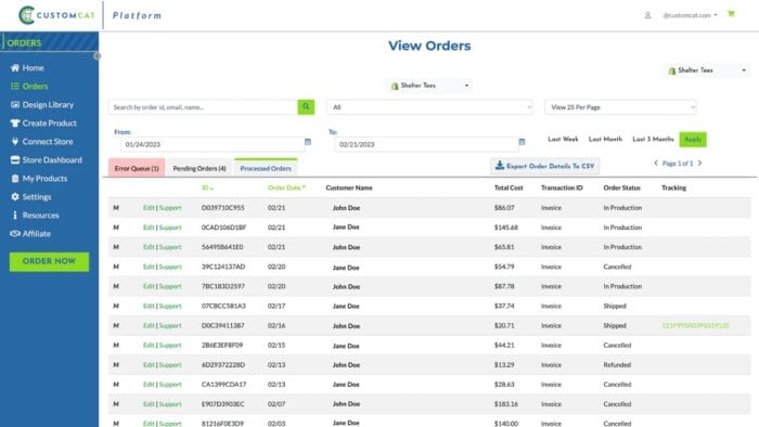 Print-On-Demand Sites