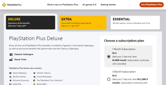 PlayStation Plus 14 Day Trial