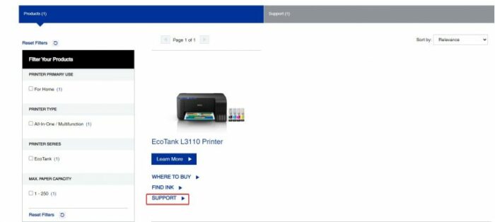 Epson L3110 Driver