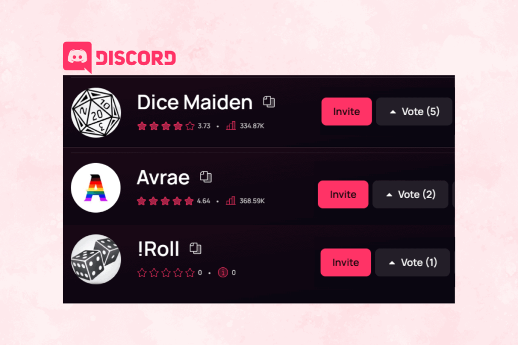 Discord Dice Bots