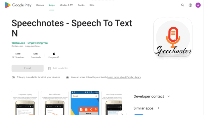 Speech to Text Apps