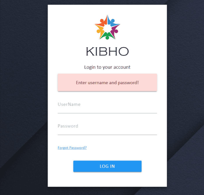 kibho login