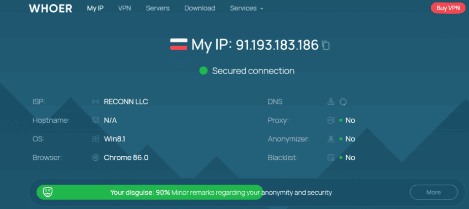 Whoer.net IP